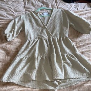 ASOS light green romper size US 4